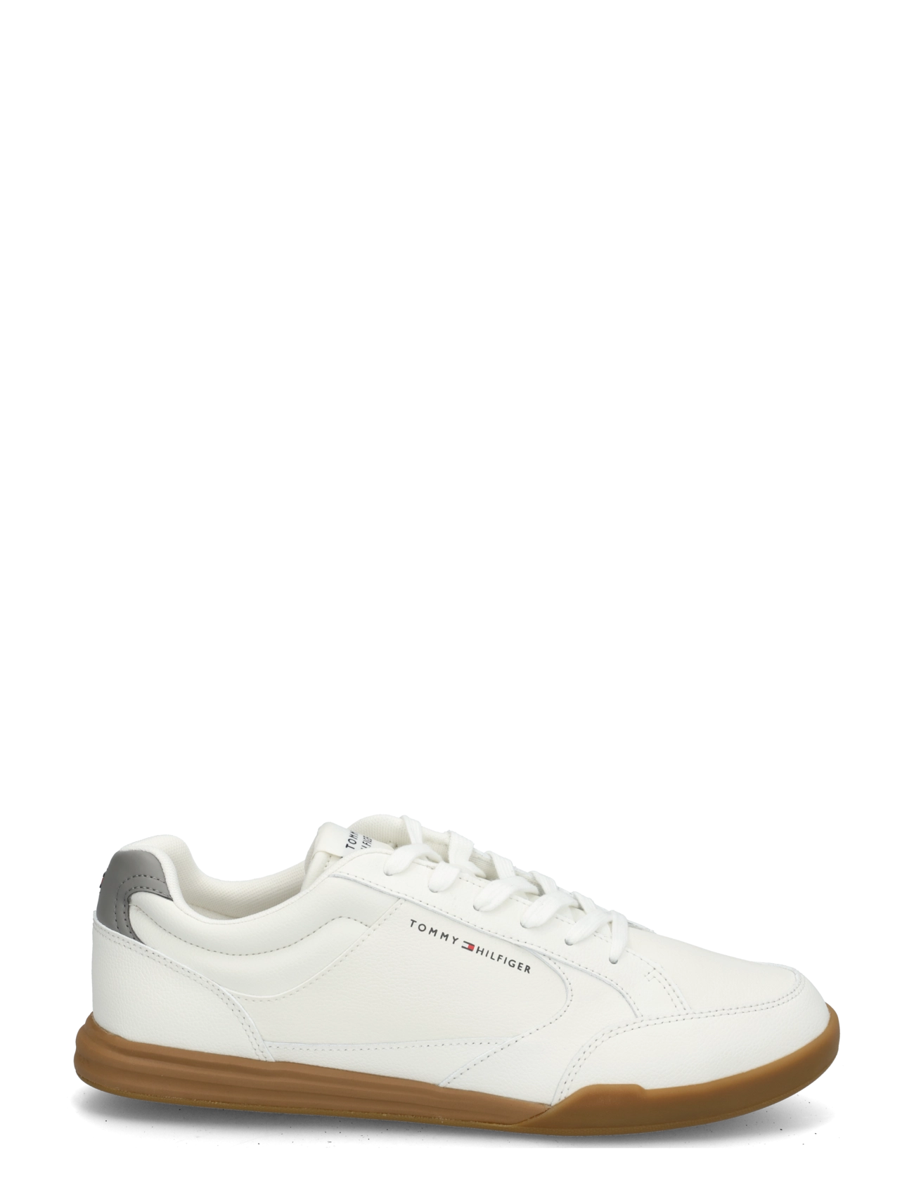 Tommy Hilfiger - LOW PRO CUPSOLE  PERF LEATHER - låga sneakers - ecru universal grey - 2