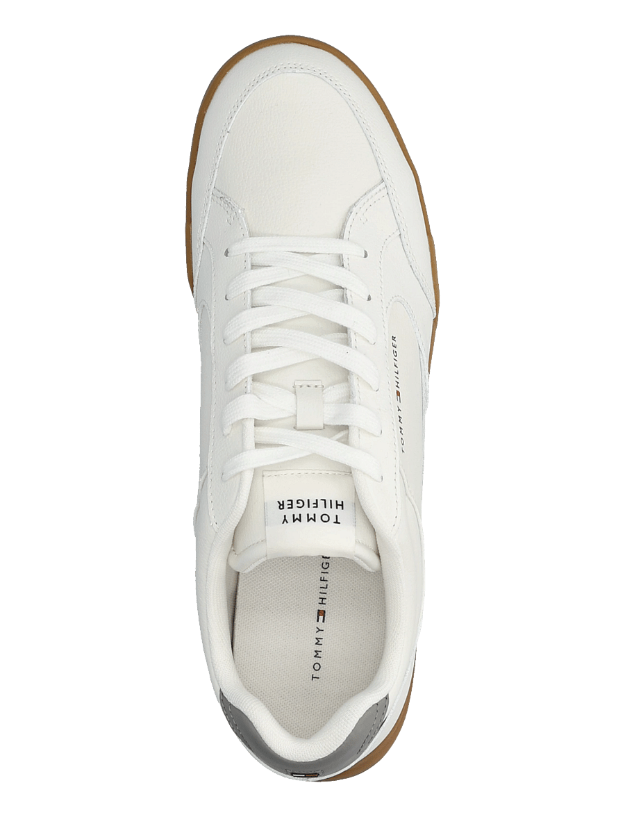 Tommy Hilfiger - LOW PRO CUPSOLE PERF LEATHER - låga sneakers - ecru universal grey - 3