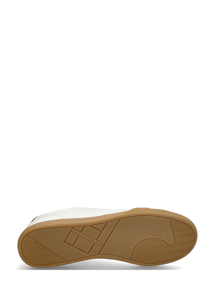 Tommy Hilfiger - LOW PRO CUPSOLE PERF LEATHER - låga sneakers - ecru universal grey - 4
