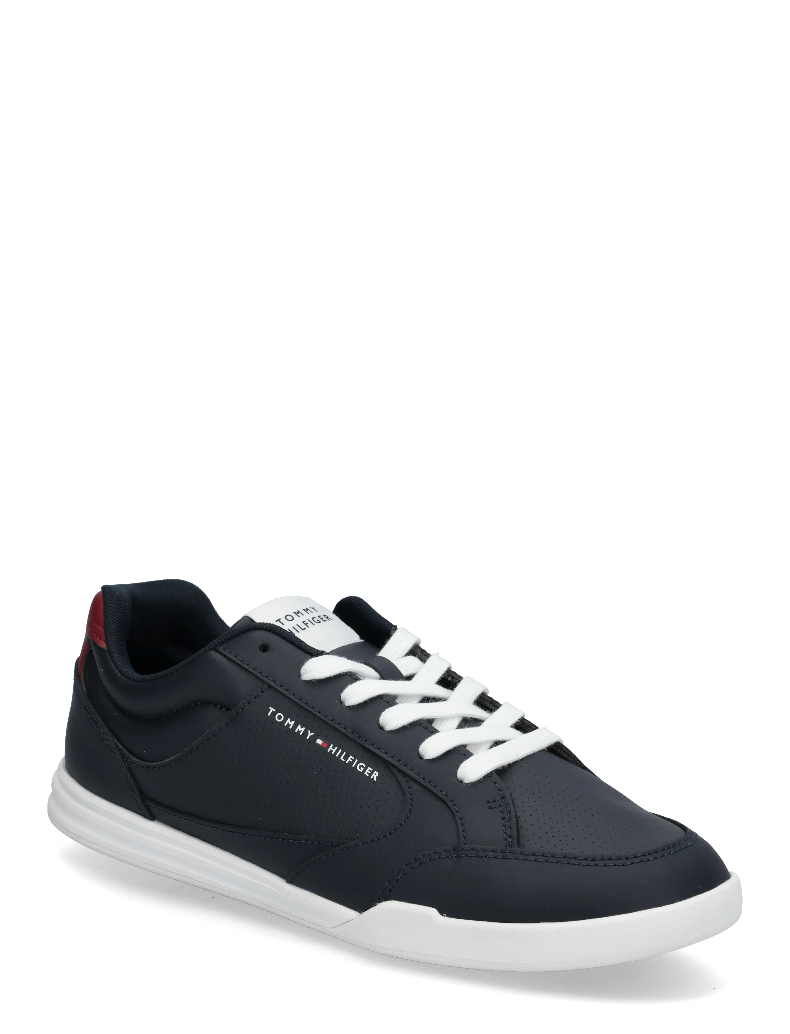 Tommy Hilfiger LOW PRO CUPSOLE  PERF LEATHER - Tommy Hilfiger - RWB / navy