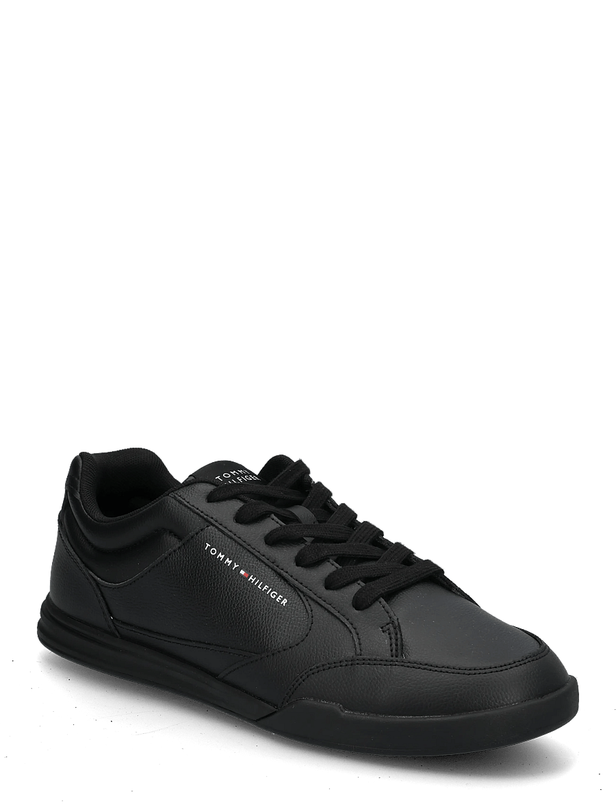 Tommy Hilfiger - LOW PRO CUPSOLE PERF LEATHER - nach anlass kaufen - triple black - 0