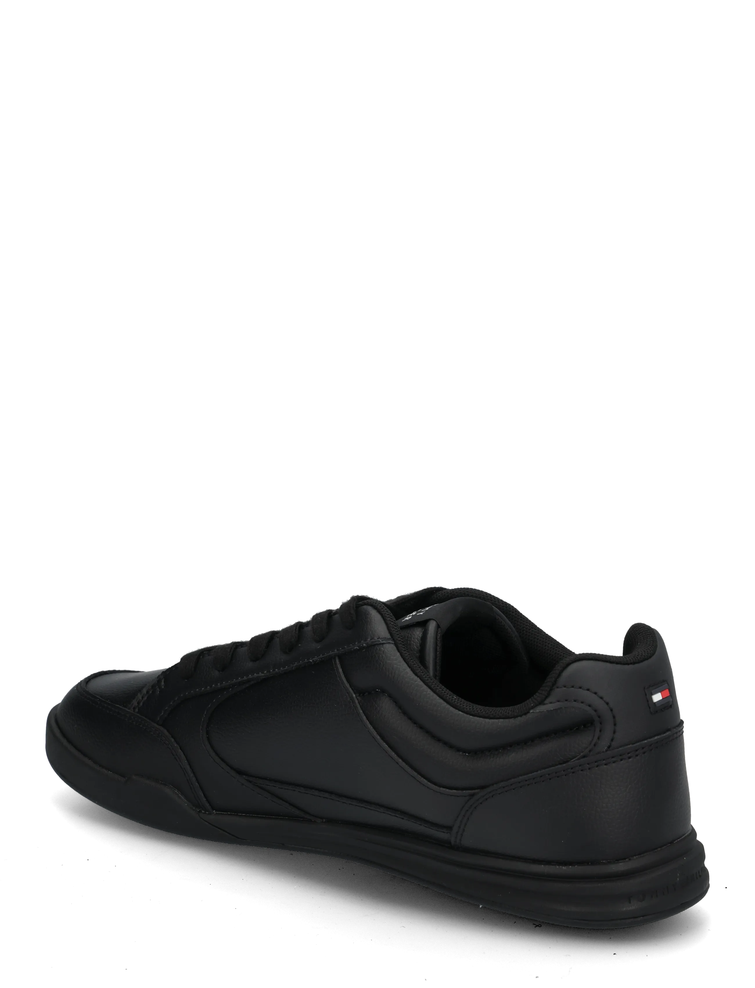 Tommy Hilfiger - LOW PRO CUPSOLE  PERF LEATHER - nach anlass kaufen - triple black - 1