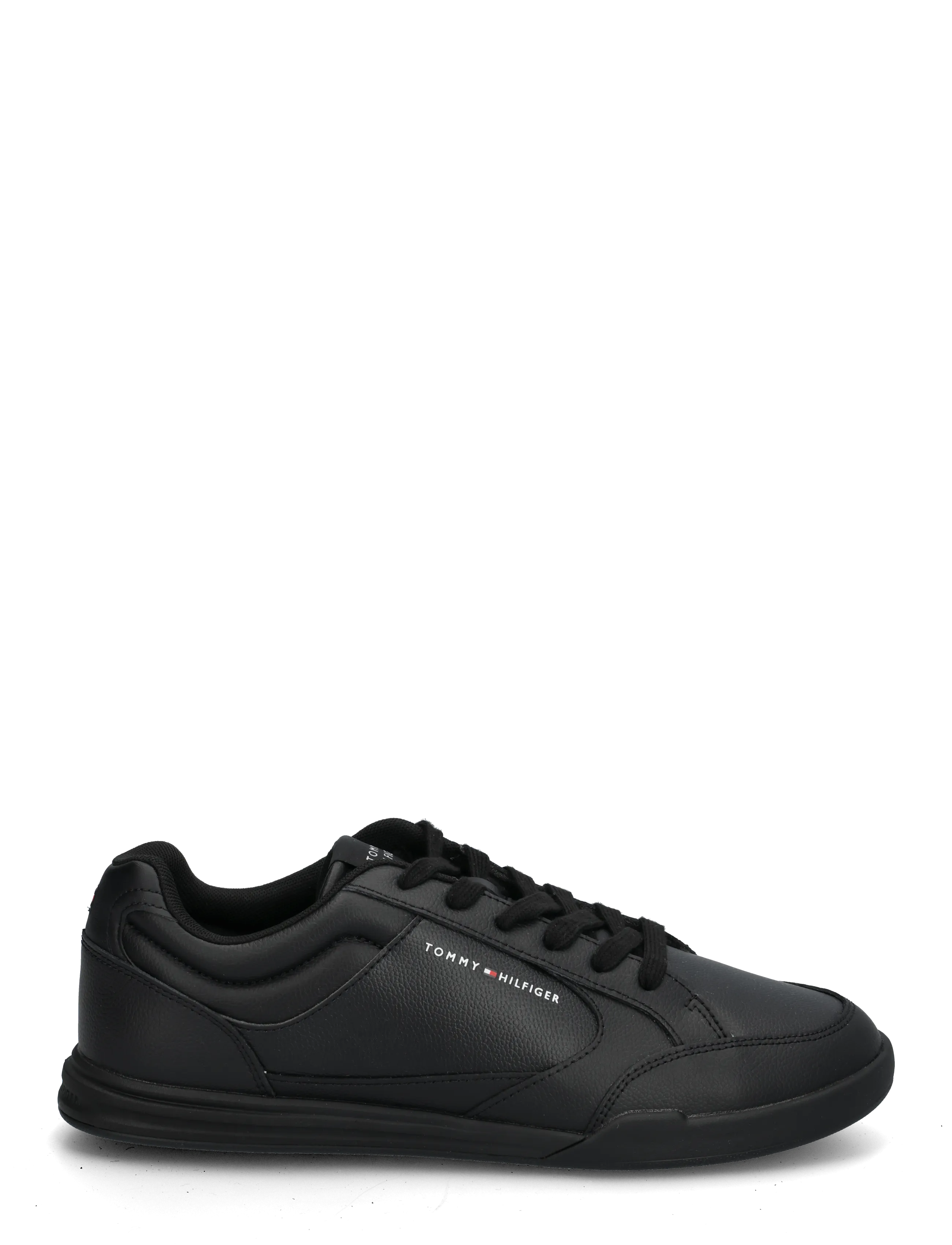 Tommy Hilfiger - LOW PRO CUPSOLE  PERF LEATHER - nach anlass kaufen - triple black - 2