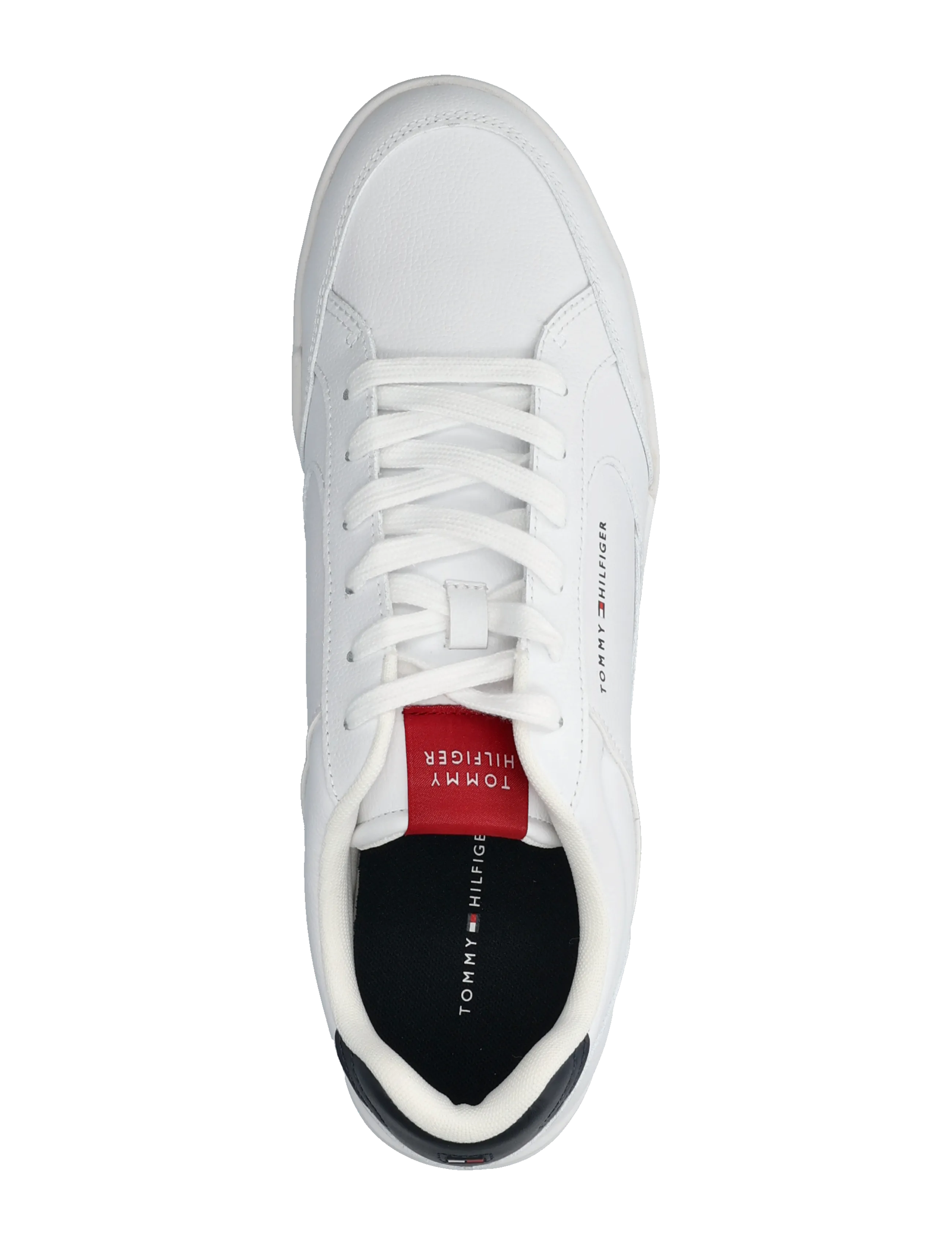 Tommy Hilfiger - LOW PRO CUPSOLE  PERF LEATHER - kupuj według okazji - white rwb - 3