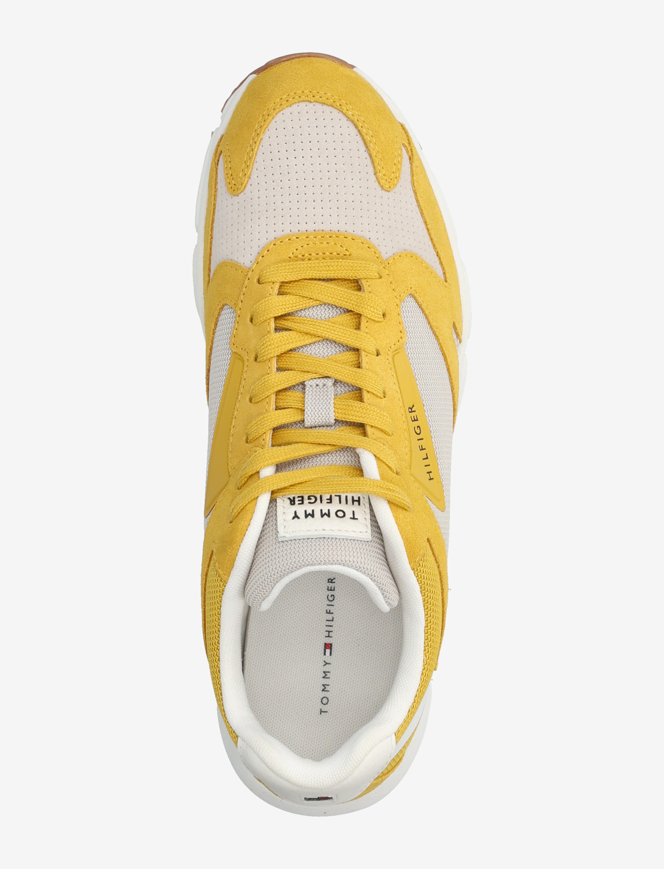 Tommy Hilfiger - OUTDOOR RUNNER MIX MATERIAL - lágir strigaskór - yellow mix - 3