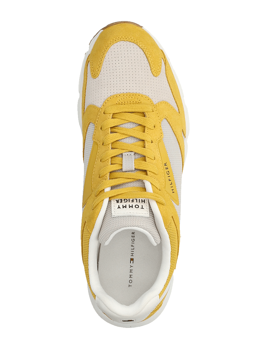 Tommy Hilfiger - OUTDOOR RUNNER MIX MATERIAL - lave sneakers - yellow mix - 3
