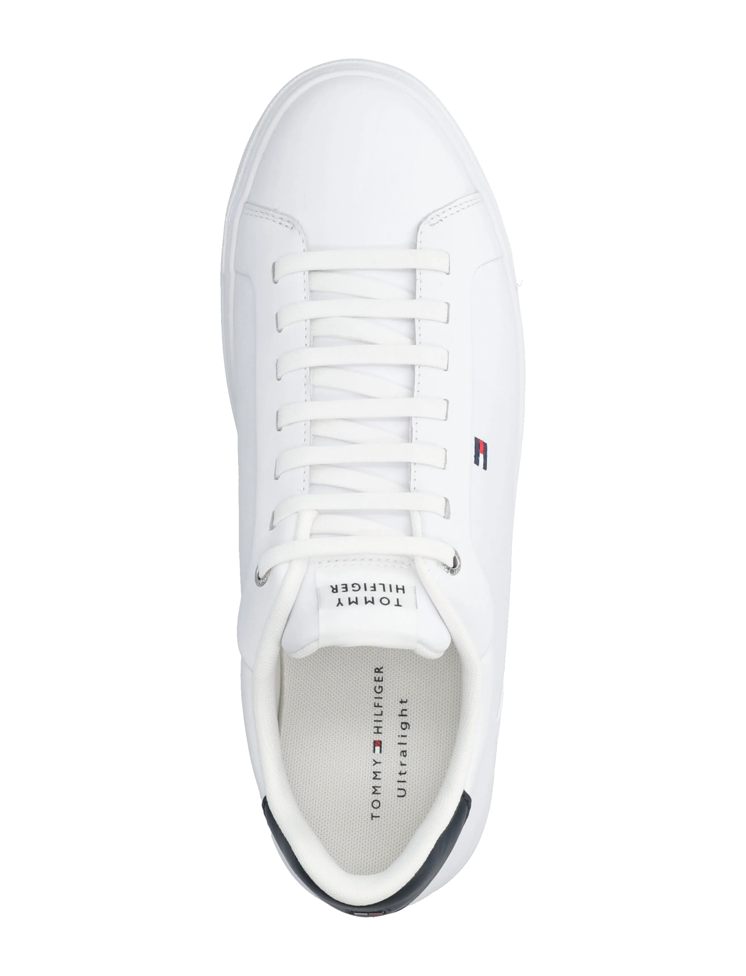Tommy Hilfiger - ICON COURT LIGHT LEATHER - låga sneakers - white - 3