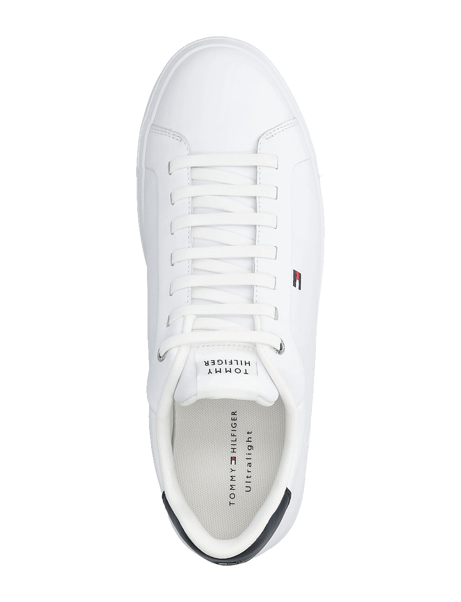 Tommy Hilfiger - ICON COURT LIGHT LEATHER - låga sneakers - white - 3