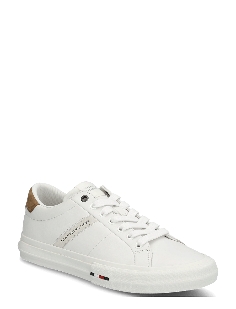 Tommy Hilfiger - PREMIUM LTH VULC LONG LACE - low-top sneaker - ecru vintage camel - 0