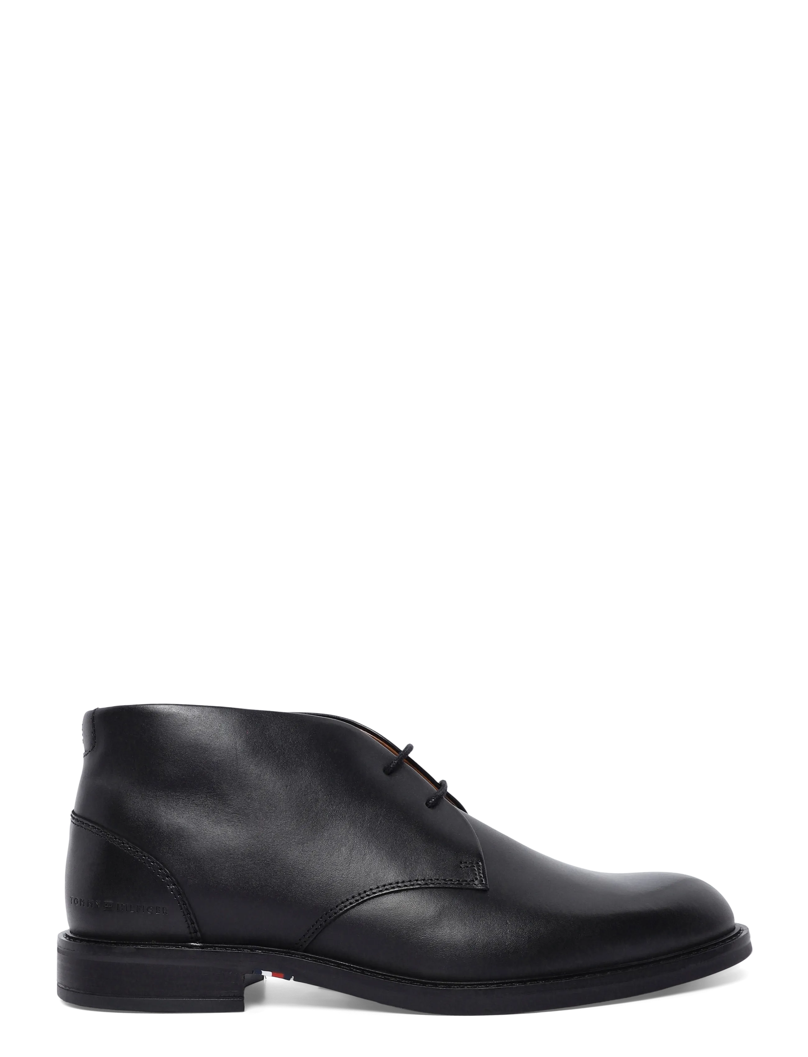 Tommy Hilfiger - CORPORATE DRESSY LTH LACE BOOT - chukka boots - black - 2