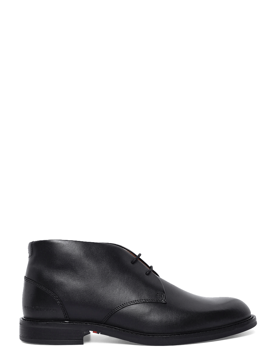 Tommy Hilfiger - CORPORATE DRESSY LTH LACE BOOT - chukka boots - black - 2