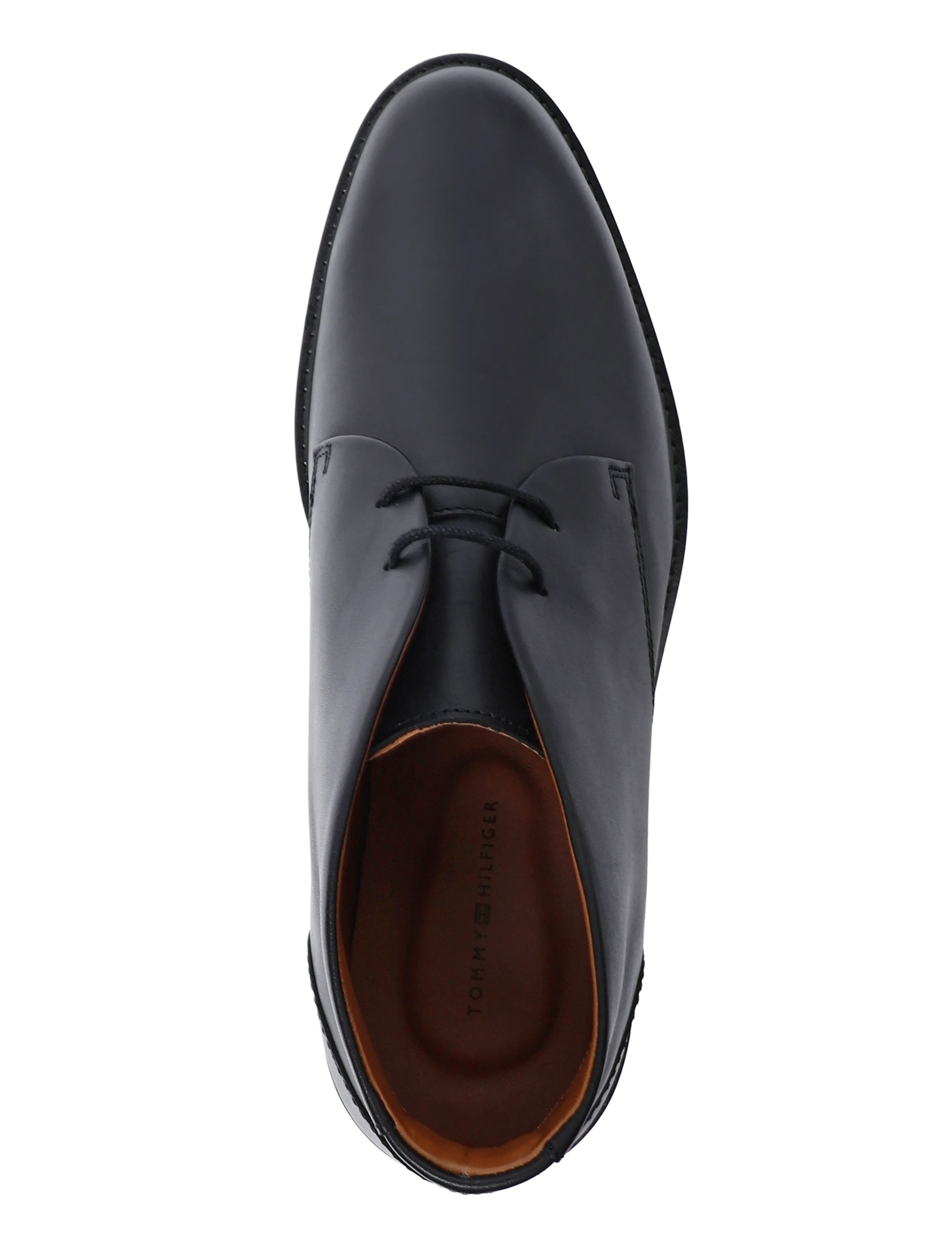 Tommy Hilfiger - CORPORATE DRESSY LTH LACE BOOT - chukka boots - black - 3