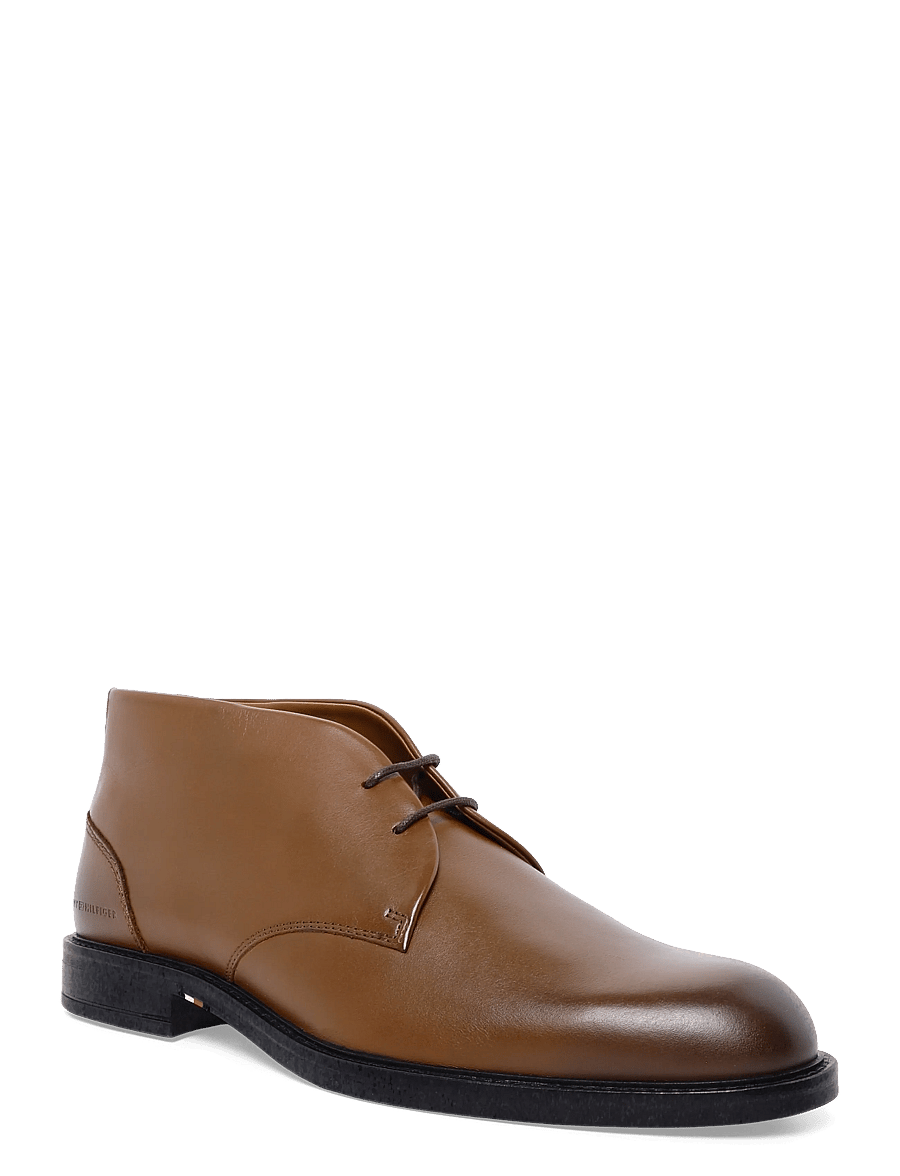 Tommy Hilfiger - CORPORATE DRESSY LTH LACE BOOT - chukka boots - winter cognac - 0