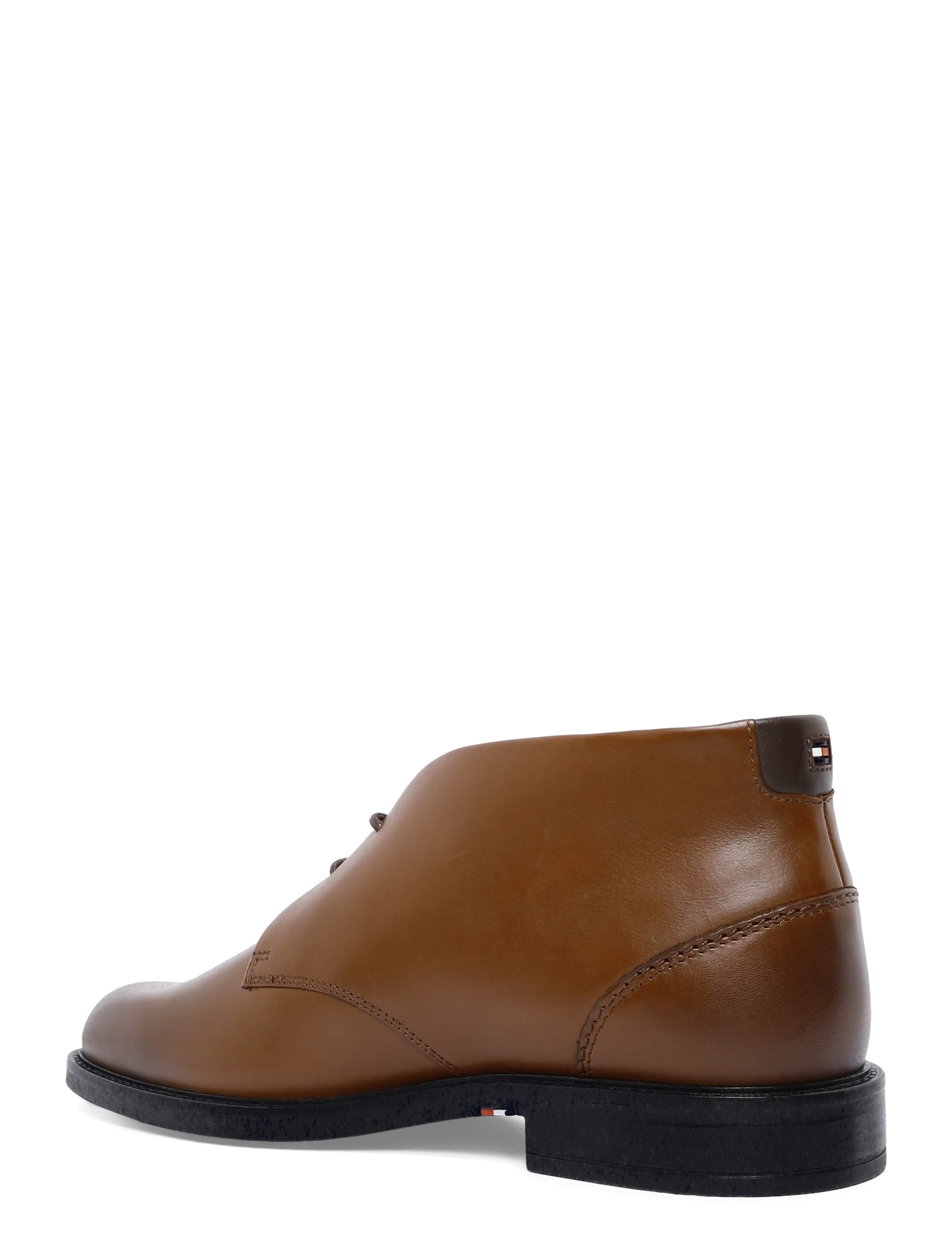 Tommy Hilfiger - CORPORATE DRESSY LTH LACE BOOT - chukka boots - winter cognac - 1