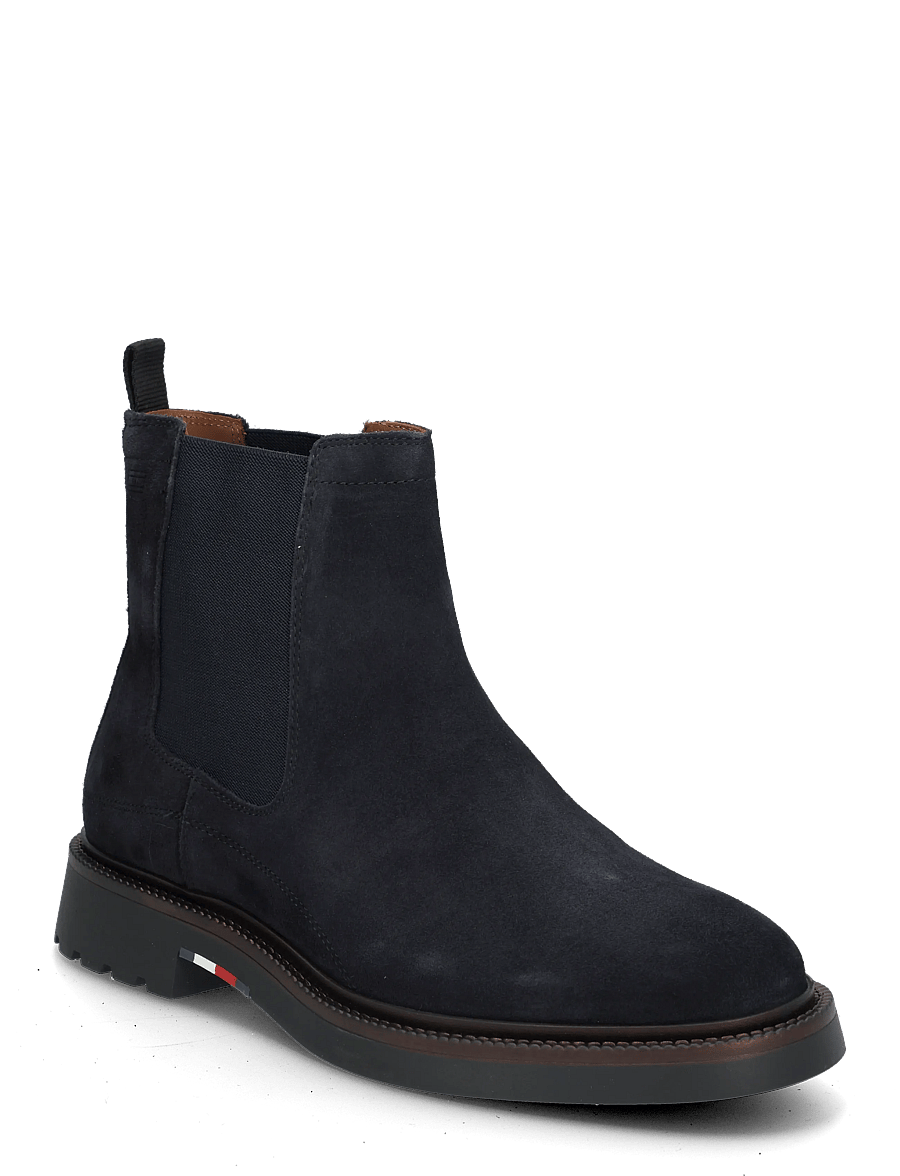 Tommy Hilfiger - CORPORATE CASUAL SUEDE CHELSEA - chelsea boots - navy blue - 0