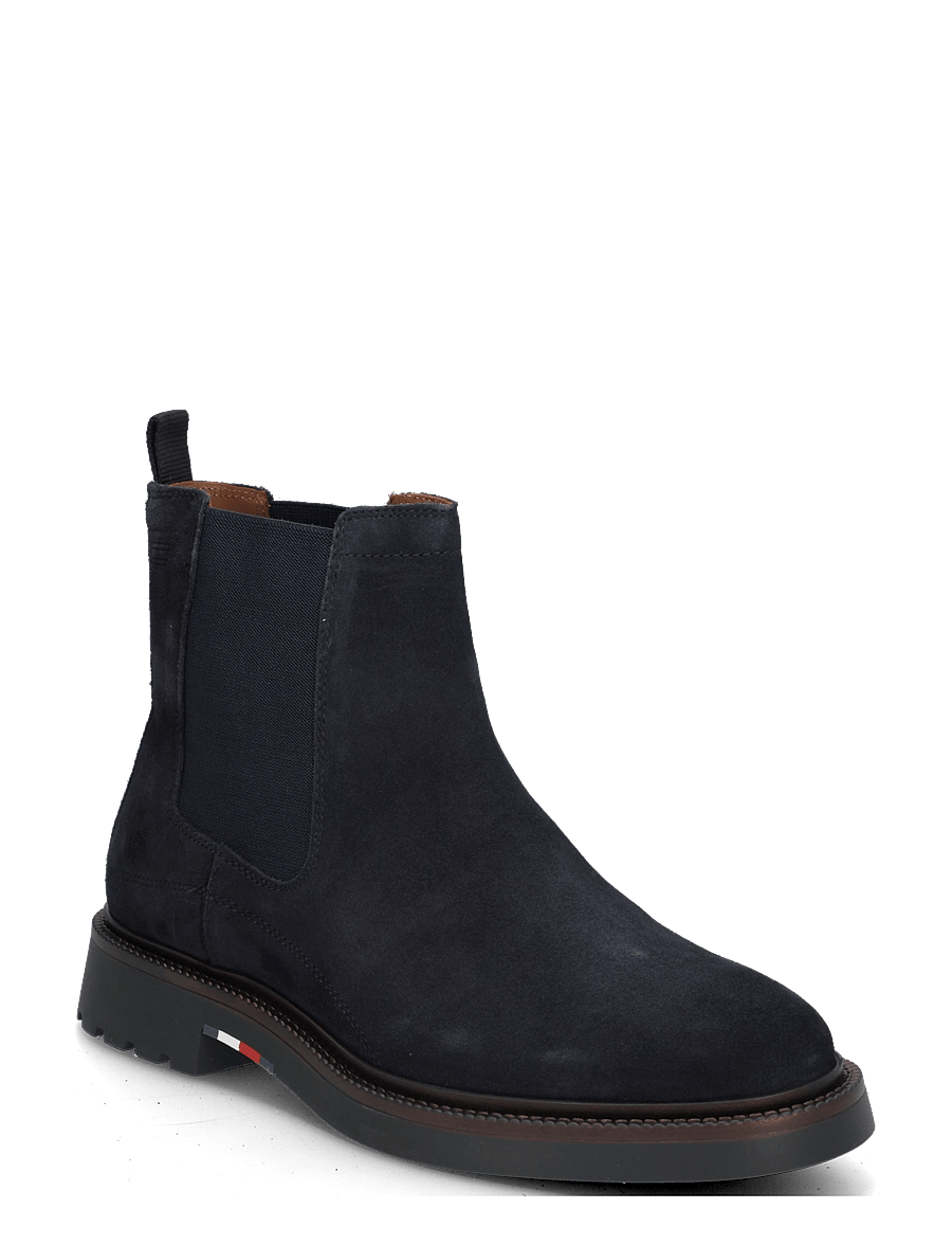 Tommy Hilfiger - CORPORATE CASUAL SUEDE CHELSEA - chelsea boots - navy blue - 0