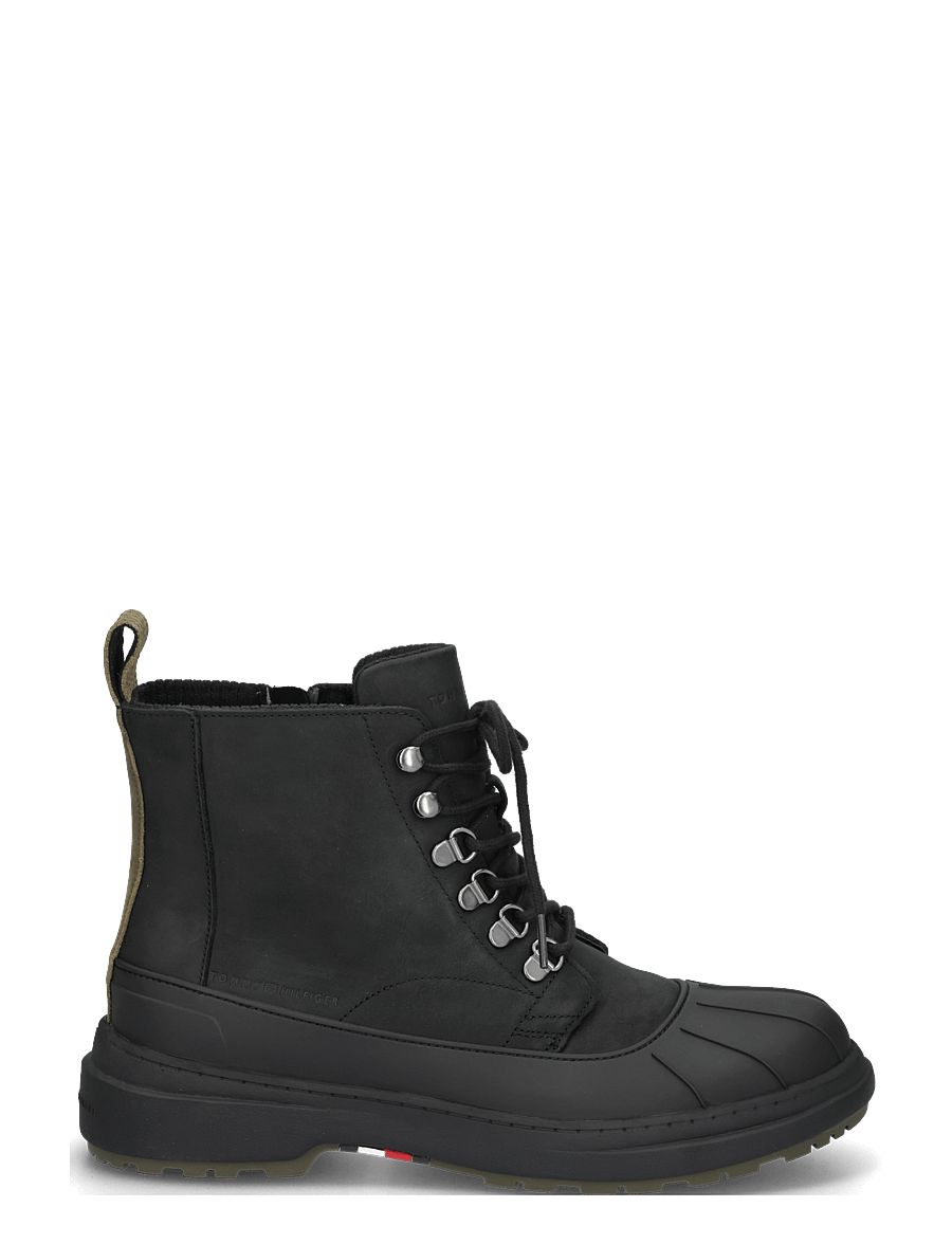 Tommy Hilfiger - OUTDOOR RUBBER LTH BOOT WPM - rain boots - black - 2