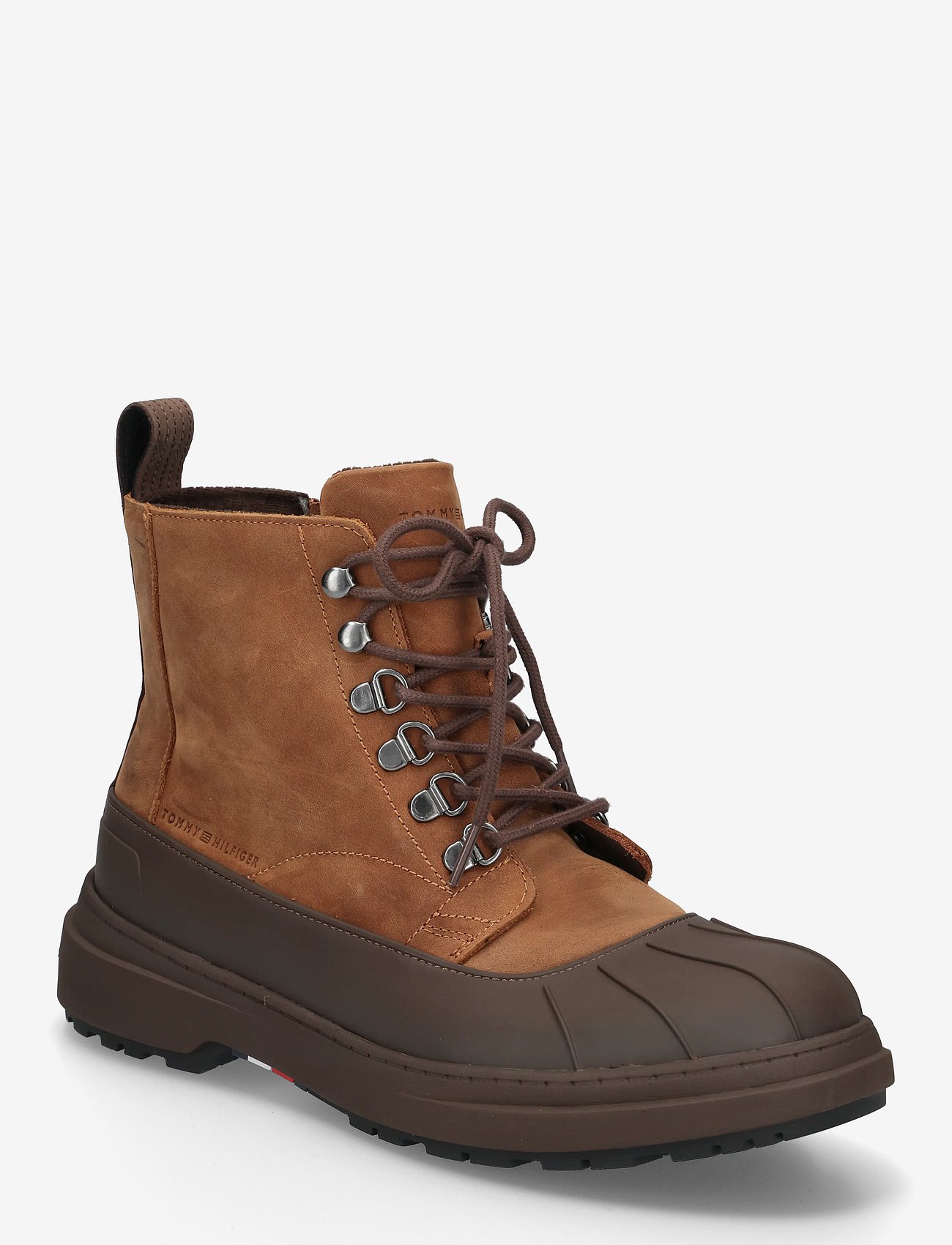Tommy Hilfiger Outdoor Rubber Lth Boot Wpm - Brown - 40