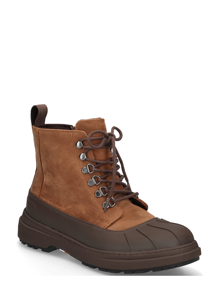 Tommy Hilfiger - OUTDOOR RUBBER LTH BOOT WPM - gummistøvler - winter cognac - 0