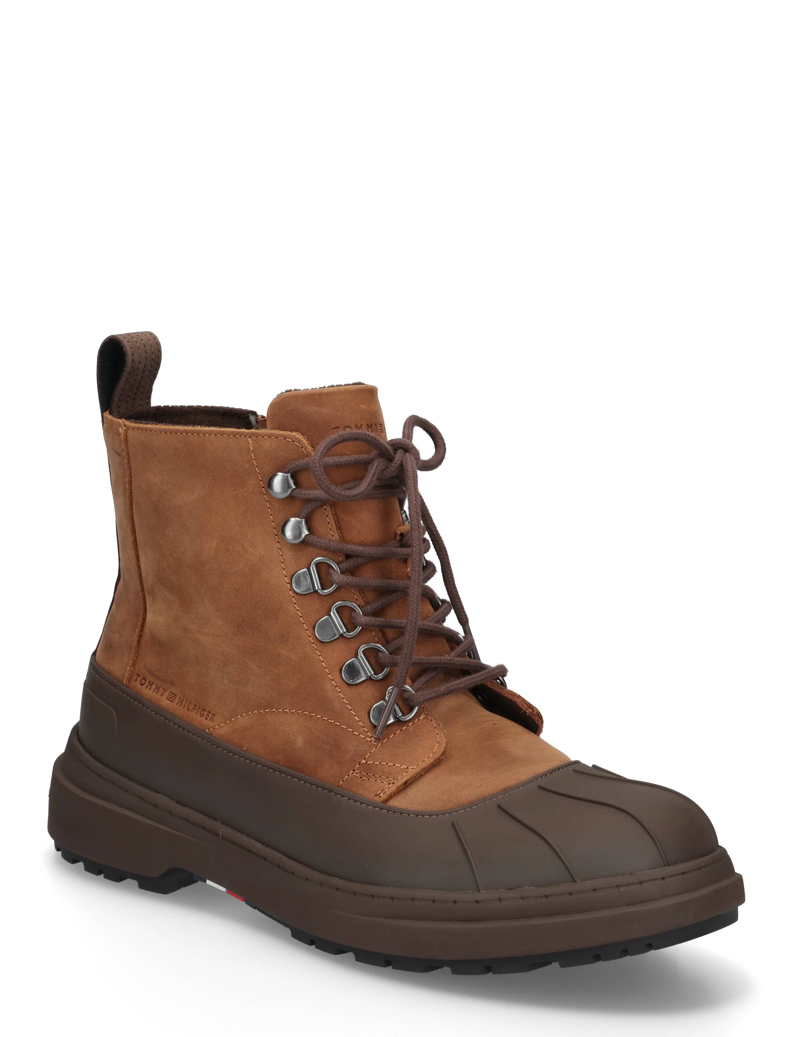 Tommy Hilfiger OUTDOOR RUBBER LTH BOOT WPM - Kummikud - WINTER COGNAC / brown