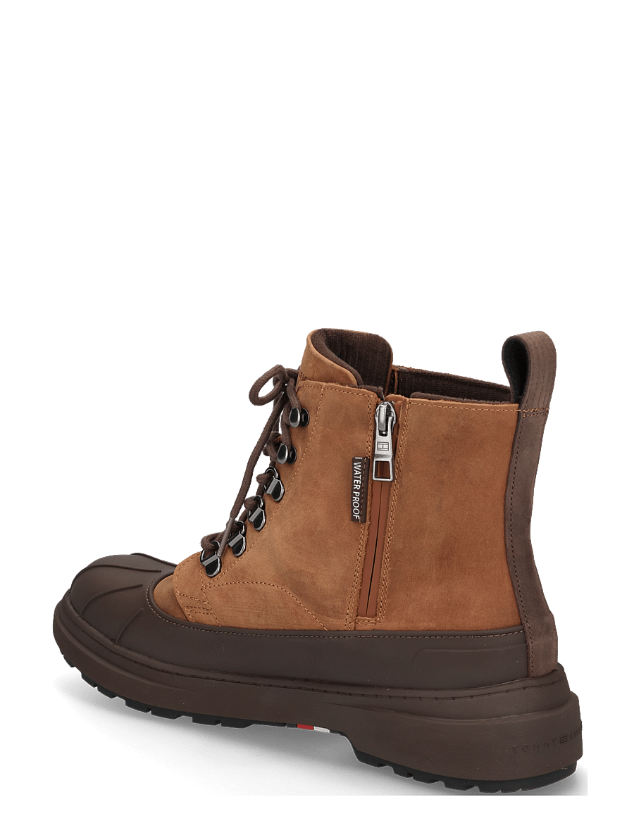 Tommy Hilfiger - OUTDOOR RUBBER LTH BOOT WPM - gummistøvler - winter cognac - 1