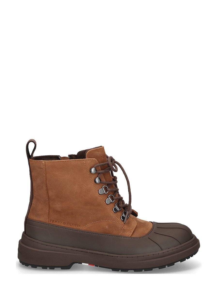 Tommy Hilfiger - OUTDOOR RUBBER LTH BOOT WPM - gummistøvler - winter cognac - 2