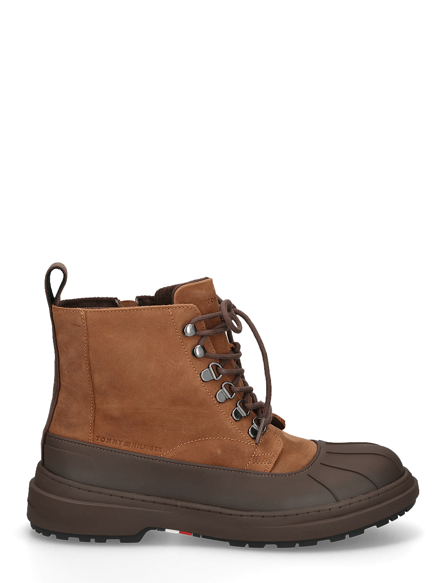 Tommy Hilfiger - OUTDOOR RUBBER LTH BOOT WPM - gummistövlar - winter cognac - 2