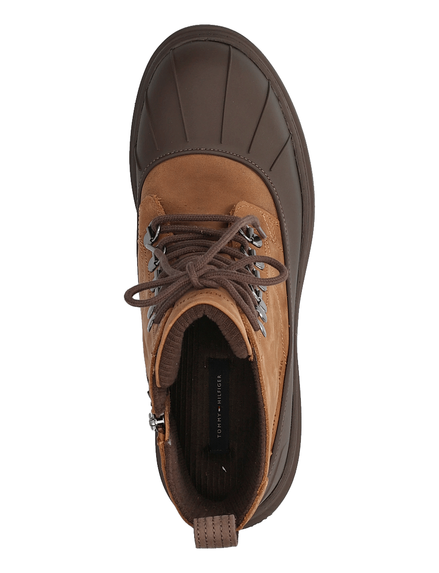 Tommy Hilfiger - OUTDOOR RUBBER LTH BOOT WPM - gummistøvler - winter cognac - 3