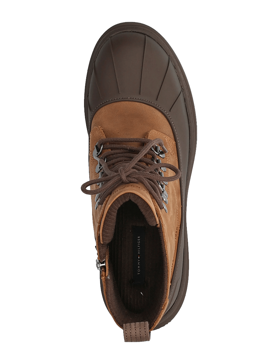 Tommy Hilfiger - OUTDOOR RUBBER LTH BOOT WPM - gummistövlar - winter cognac - 3