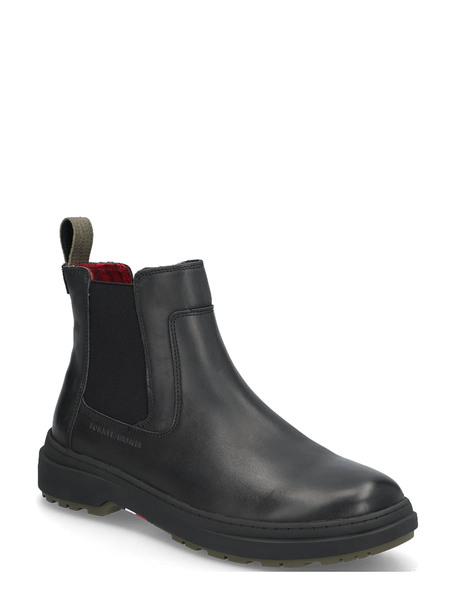 Tommy Hilfiger - HILFIGER OUTDOOR WARM LTH CHEL - chelsea boots - black - 0