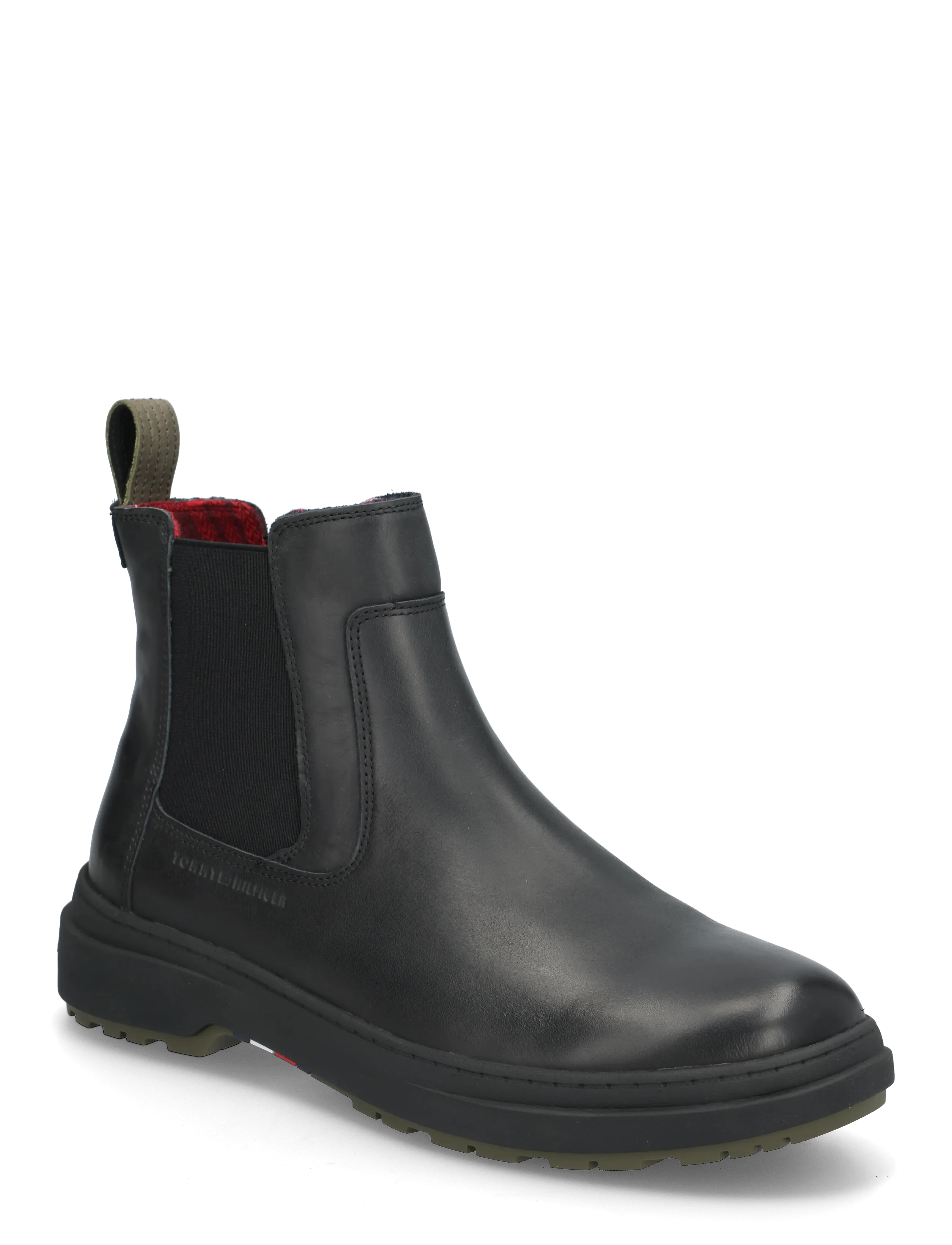 Tommy Hilfiger HILFIGER OUTDOOR WARM LTH CHEL - Chelsea boots - BLACK / black