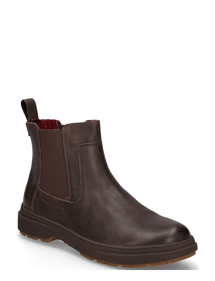 Tommy Hilfiger - HILFIGER OUTDOOR WARM LTH CHEL - chelsea boots - cocoa - 0