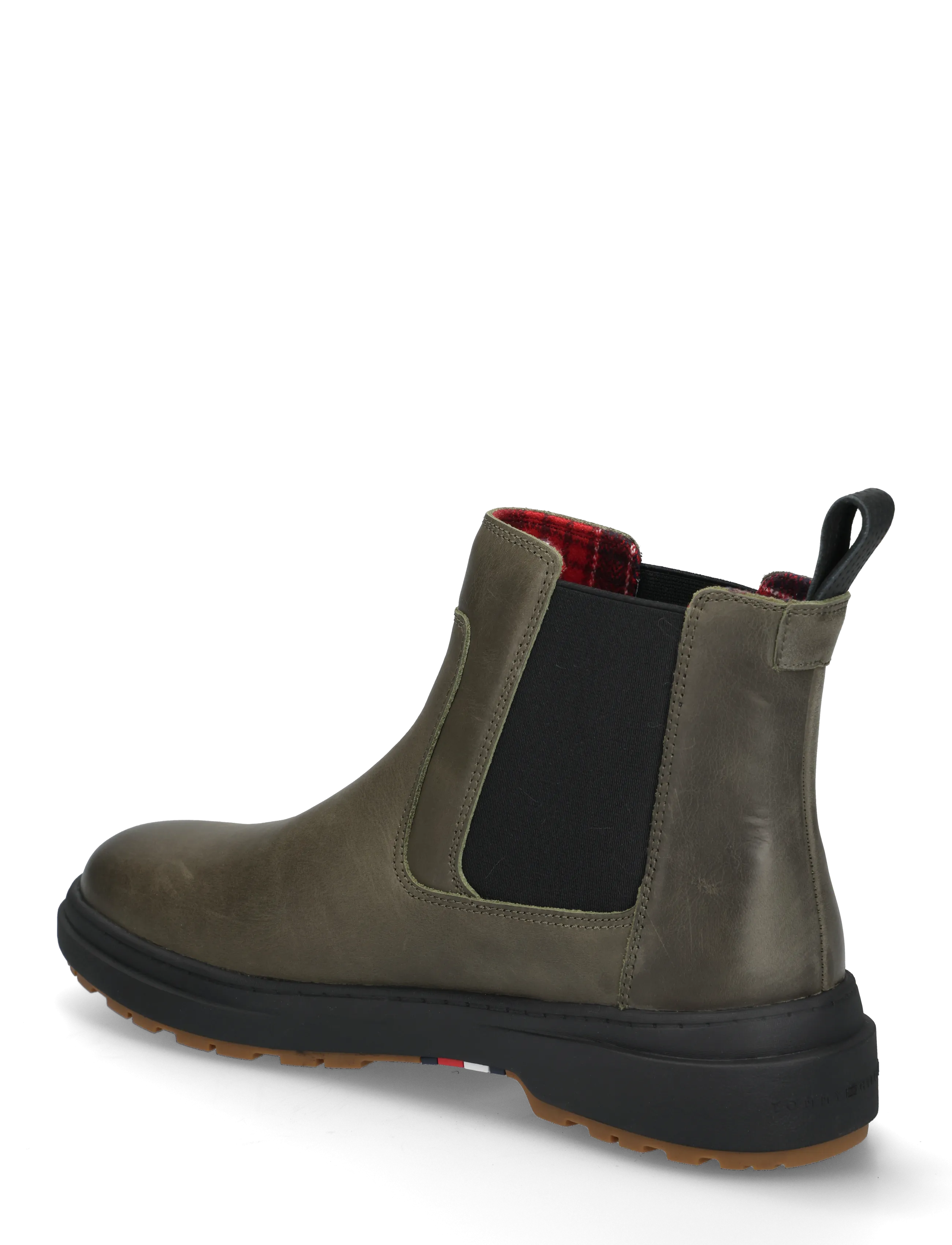 Tommy Hilfiger - HILFIGER OUTDOOR WARM LTH CHEL - chelsea-saapad - platinum olive - 1