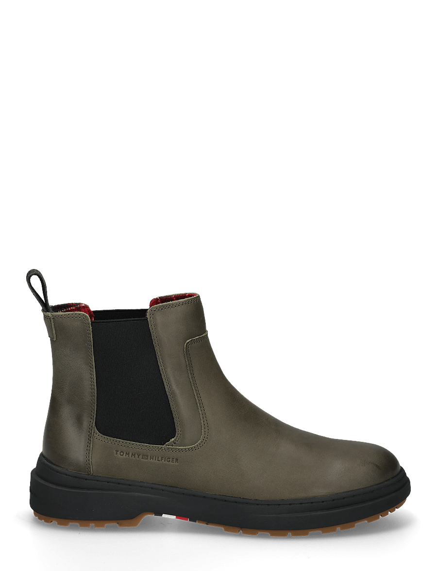 Tommy Hilfiger - HILFIGER OUTDOOR WARM LTH CHEL - chelsea-saapad - platinum olive - 2