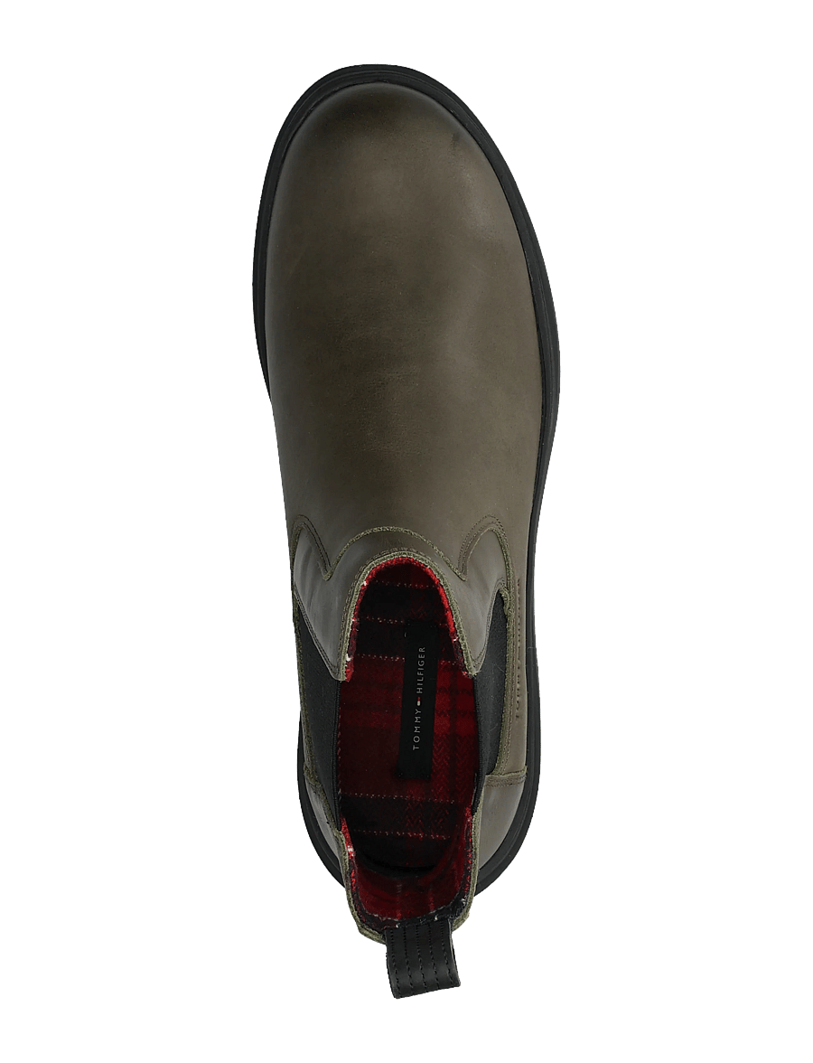 Tommy Hilfiger - HILFIGER OUTDOOR WARM LTH CHEL - chelsea-saapad - platinum olive - 3