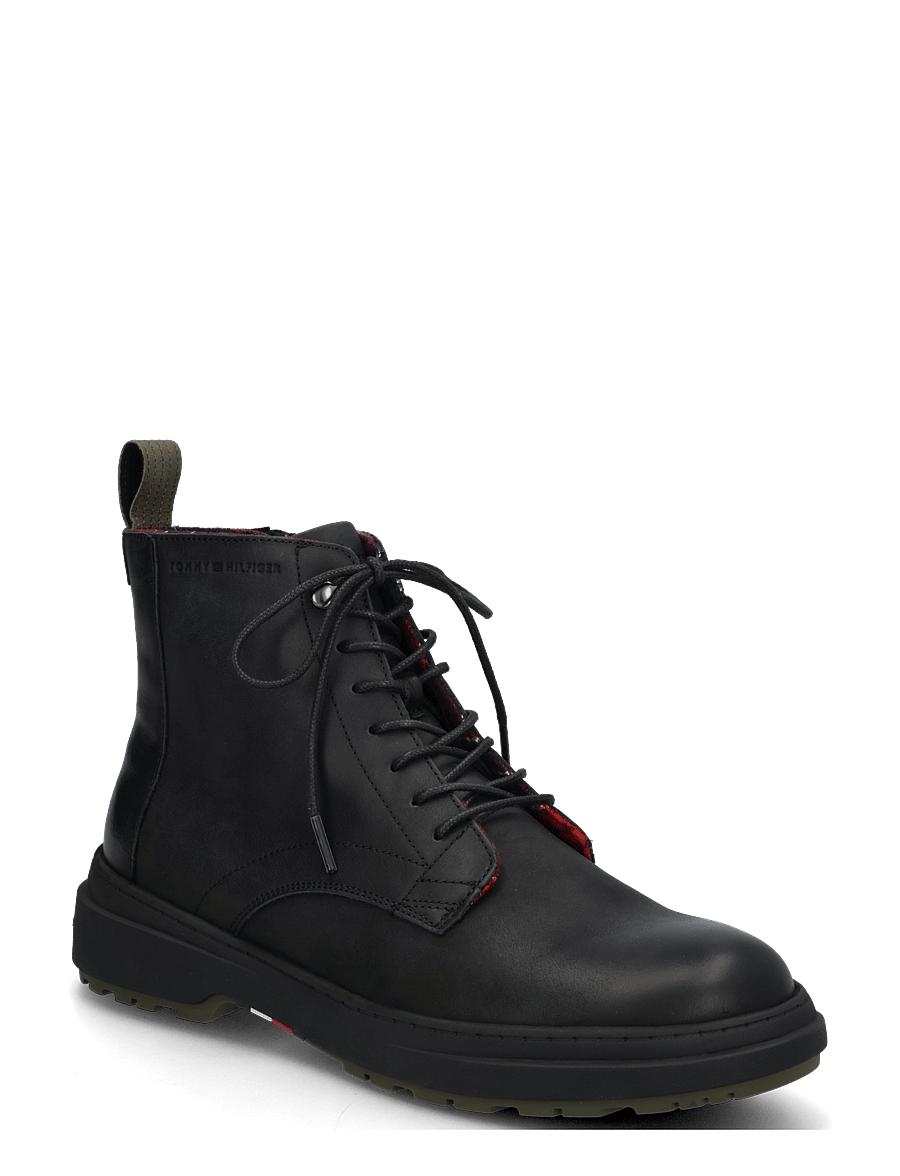 Tommy Hilfiger - HILFIGER OUTDOOR WARM LTH BOOT - talvesaapad - black - 0
