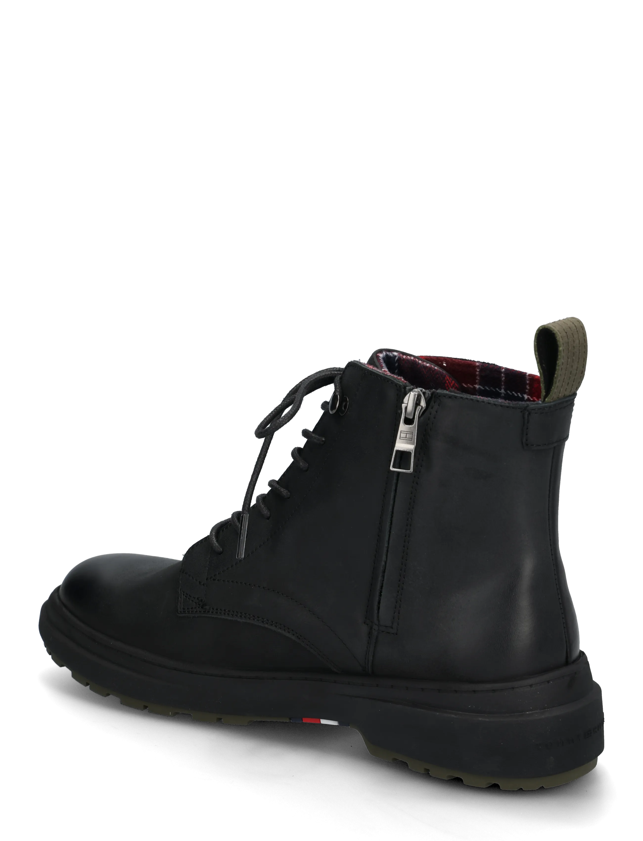 Tommy Hilfiger - HILFIGER OUTDOOR WARM LTH BOOT - vinterkängor - black - 1