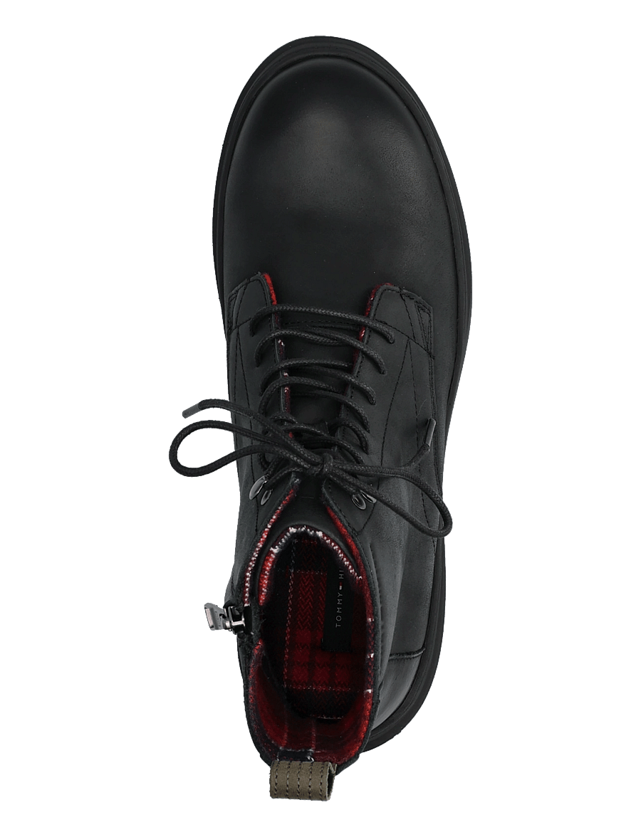 Tommy Hilfiger - HILFIGER OUTDOOR WARM LTH BOOT - talvesaapad - black - 3