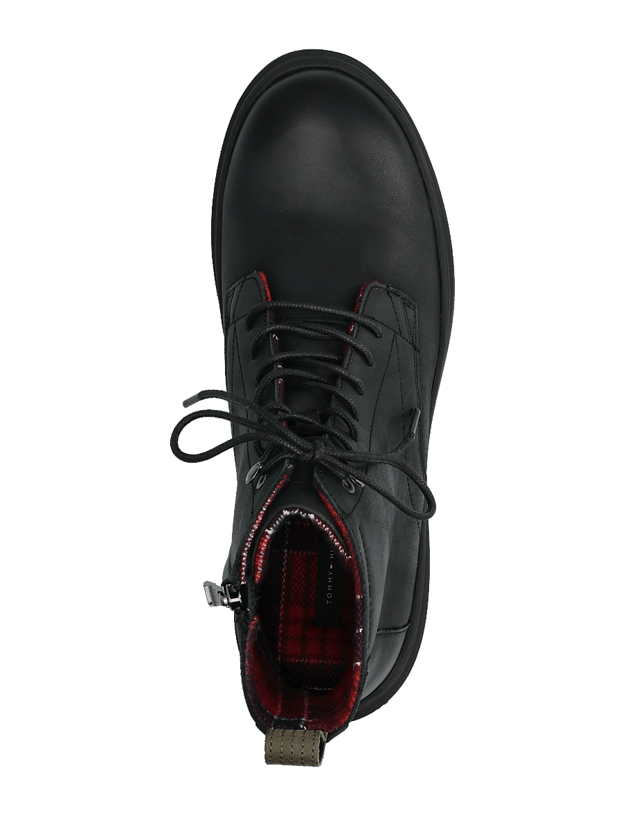 Tommy Hilfiger - HILFIGER OUTDOOR WARM LTH BOOT - vinterkängor - black - 3