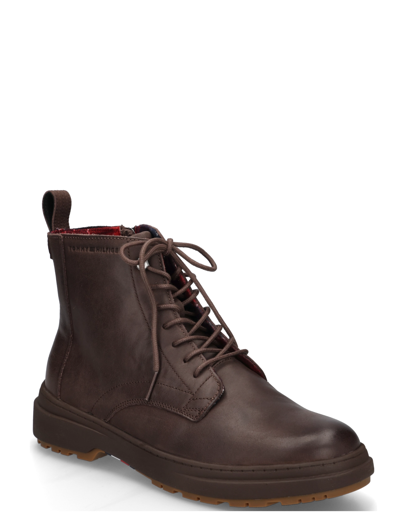 Tommy Hilfiger HILFIGER OUTDOOR WARM LTH BOOT - Kängor med snörning - COCOA / brown