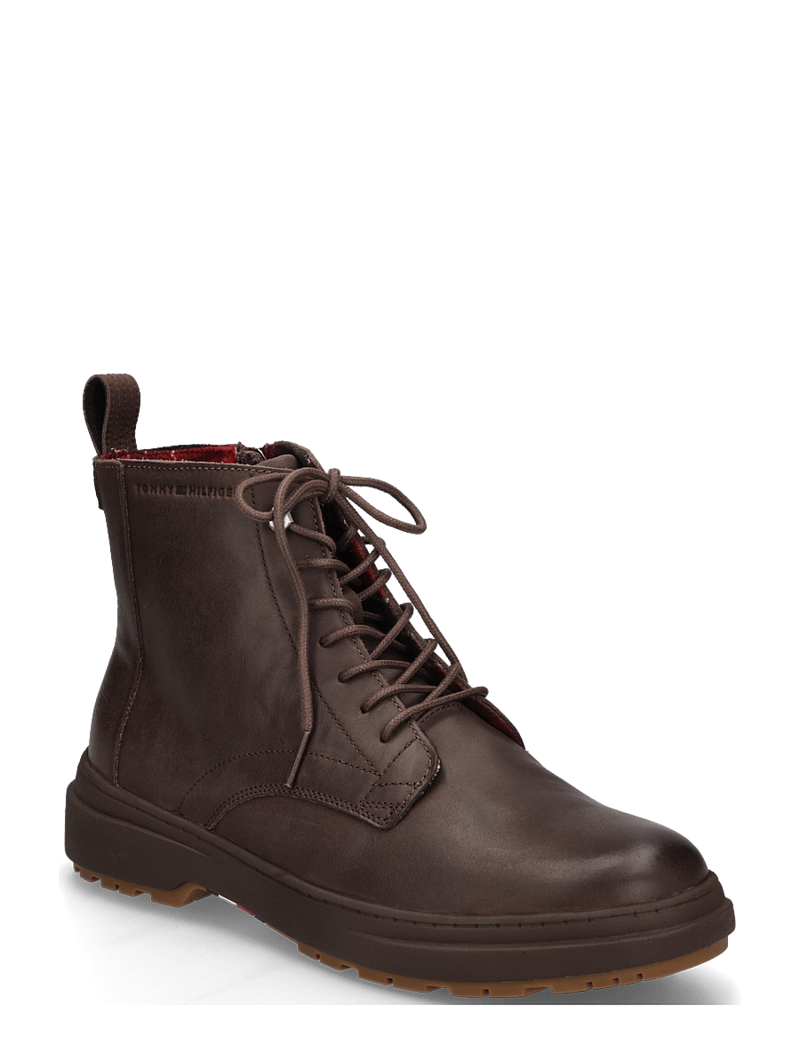 Tommy Hilfiger - HILFIGER OUTDOOR WARM LTH BOOT - winterstiefel - cocoa - 0