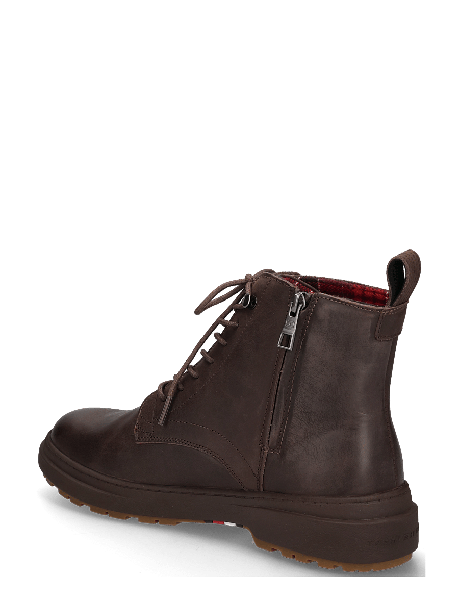 Tommy Hilfiger - HILFIGER OUTDOOR WARM LTH BOOT - winterstiefel - cocoa - 1