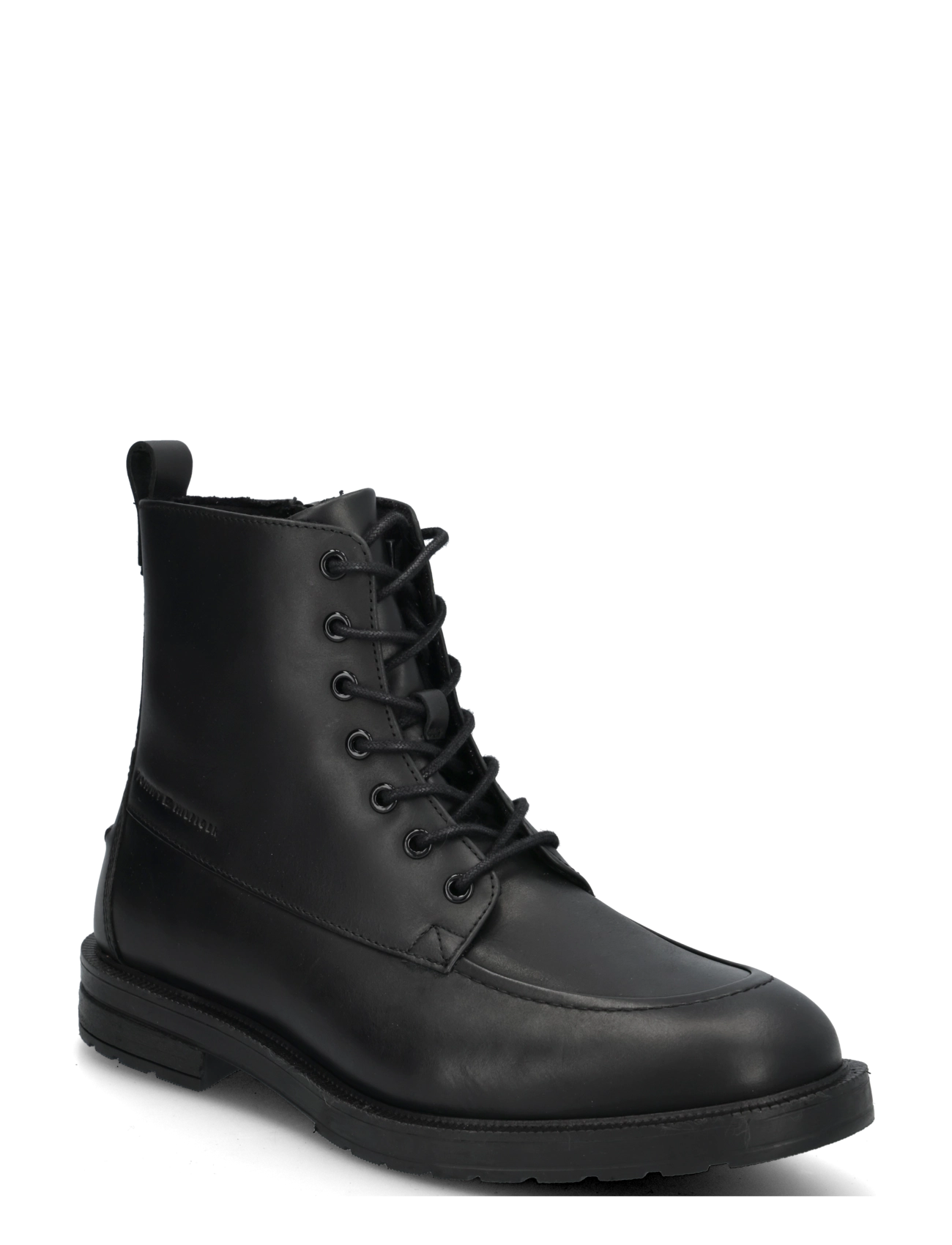 Tommy Hilfiger CLEATED HILFIGER BRUSH WL BOOT - Schuhe - BLACK / black