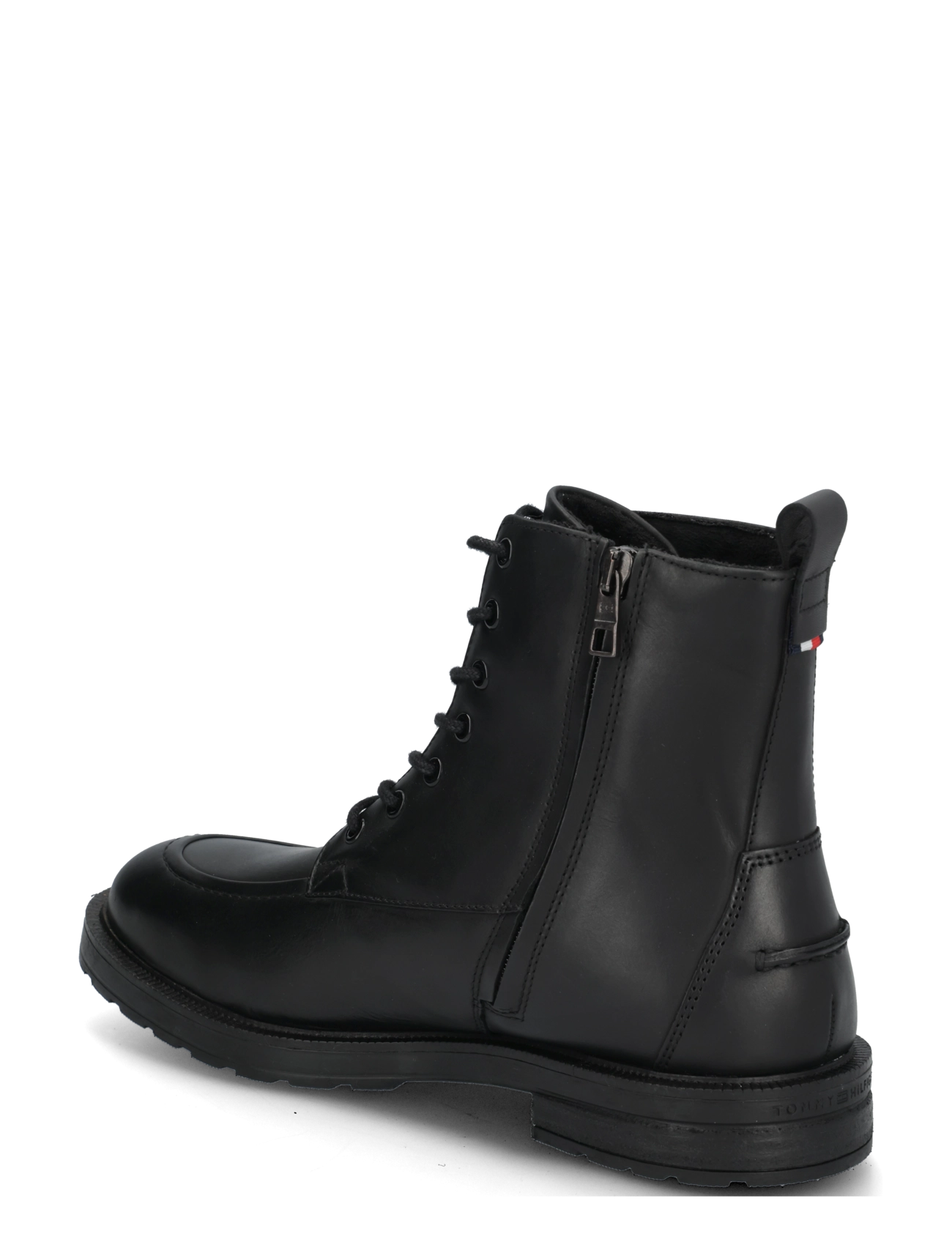 Tommy Hilfiger - CLEATED HILFIGER BRUSH WL BOOT - schnürstiefel - black - 1