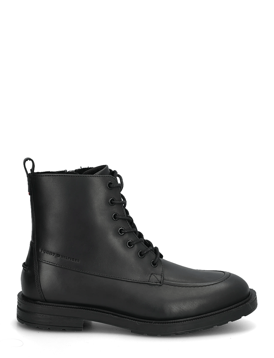Tommy Hilfiger - CLEATED HILFIGER BRUSH WL BOOT - schnürstiefel - black - 2