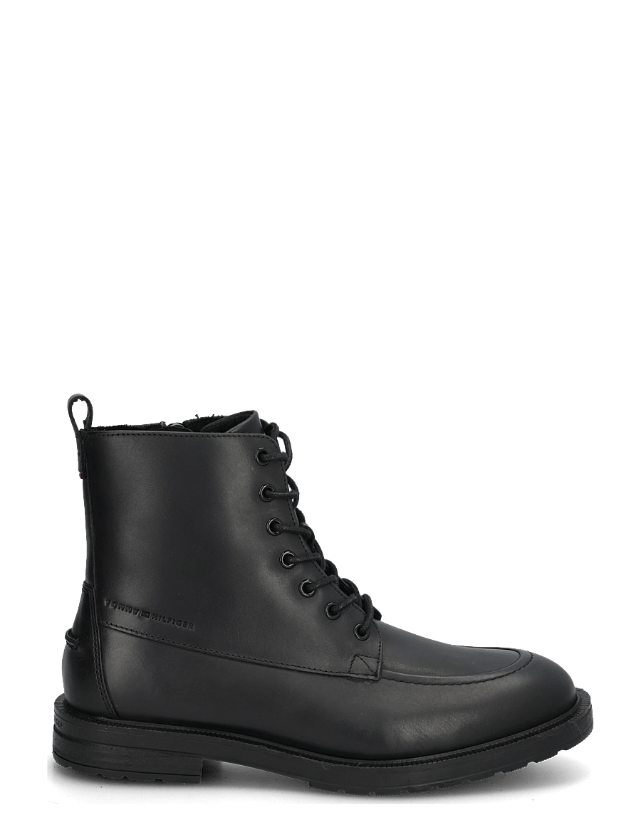 Tommy Hilfiger - CLEATED HILFIGER BRUSH WL BOOT - schnürstiefel - black - 2