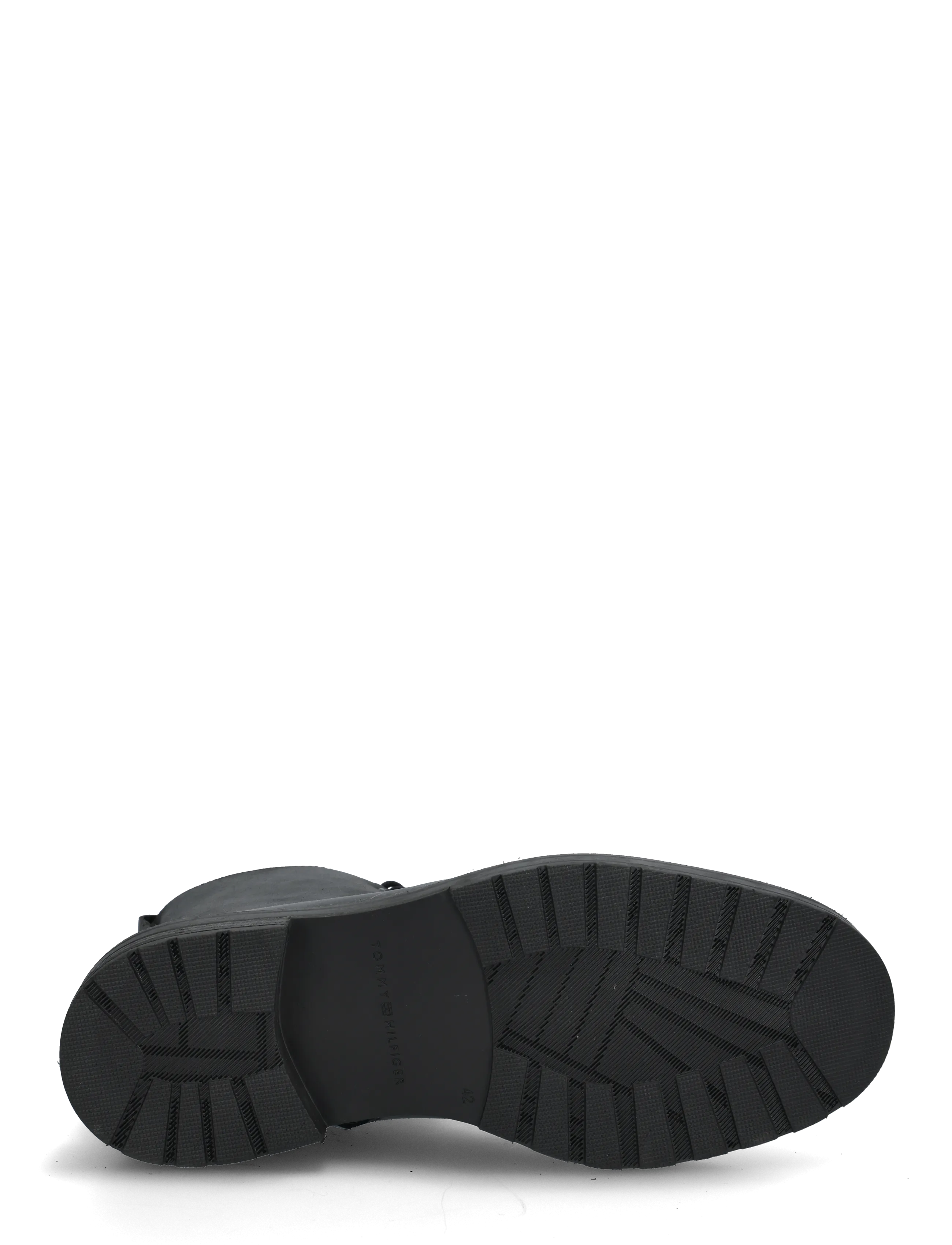 Tommy Hilfiger - CLEATED HILFIGER BRUSH WL BOOT - schnürstiefel - black - 4