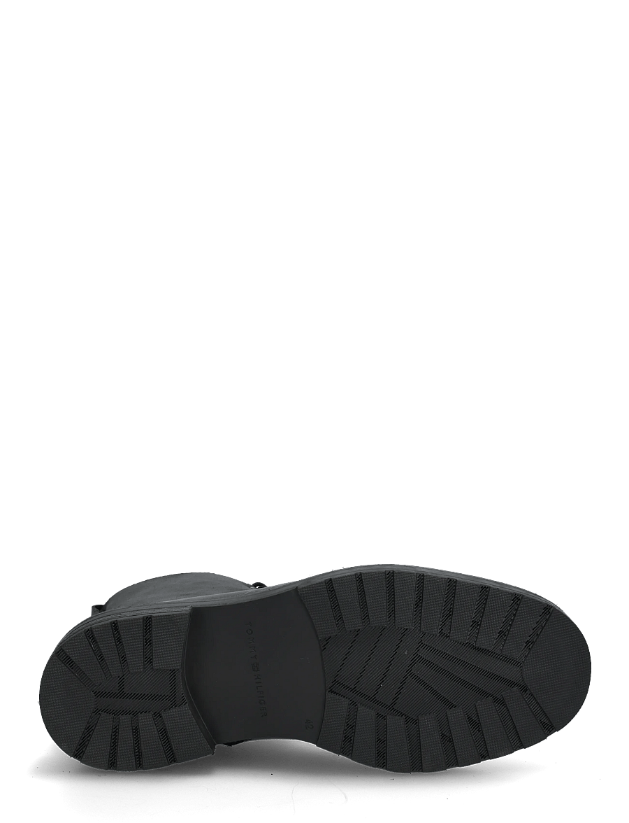 Tommy Hilfiger - CLEATED HILFIGER BRUSH WL BOOT - schnürstiefel - black - 4