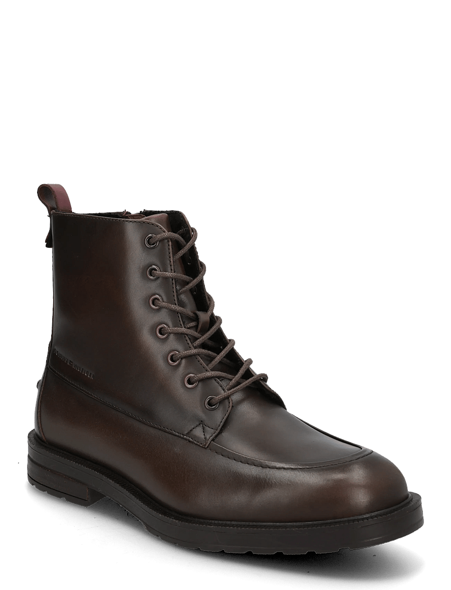 Tommy Hilfiger - CLEATED HILFIGER BRUSH WL BOOT - paeltega saapad - brushed brown - 0