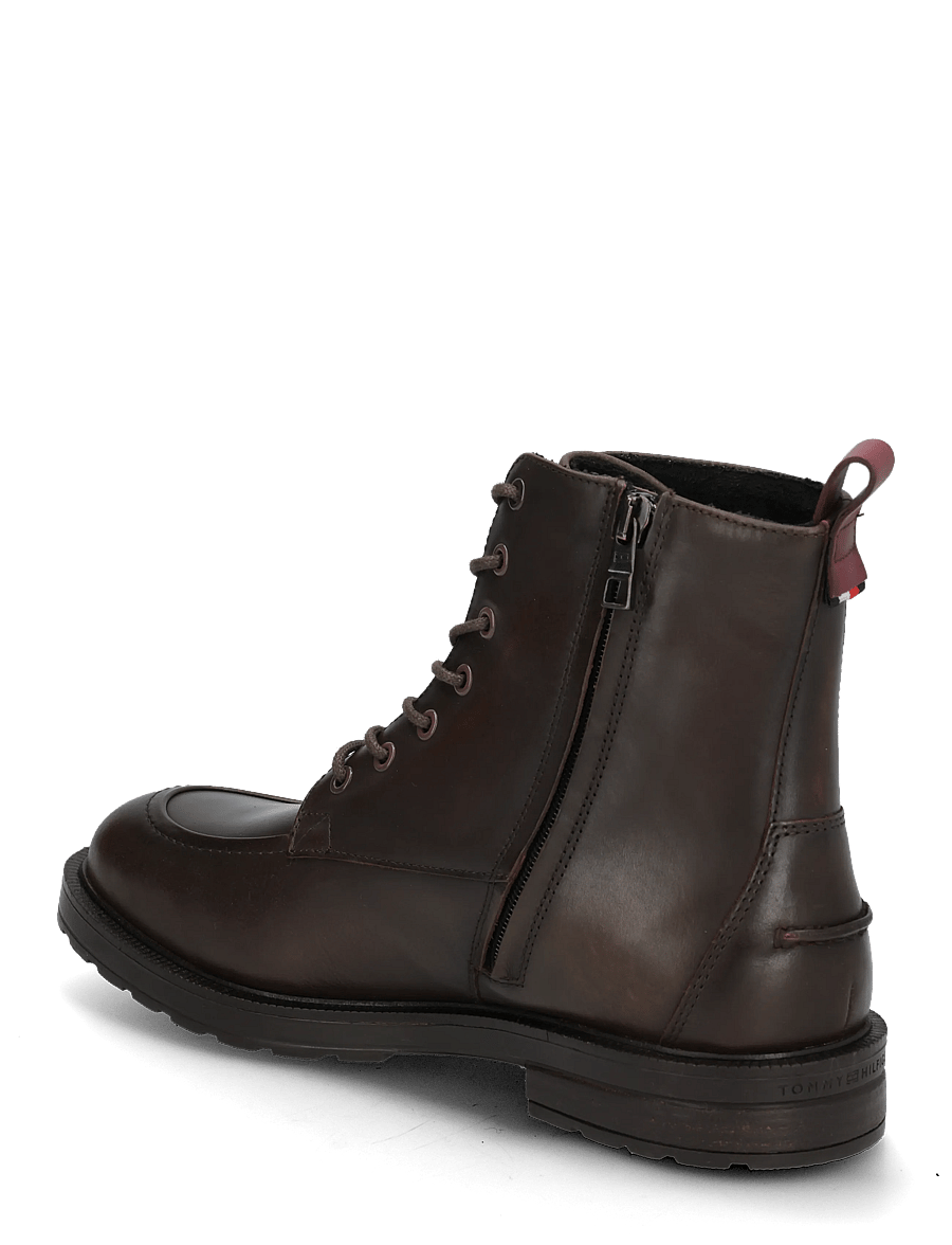 Tommy Hilfiger - CLEATED HILFIGER BRUSH WL BOOT - paeltega saapad - brushed brown - 1